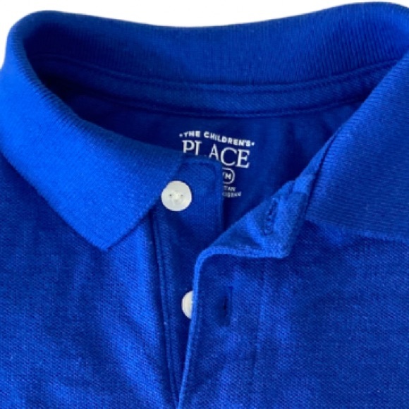 Children’s Place SS Shirts (2) 18-24 Mo 1)Royal Blue 2)Pastel Plaid /Worn Once - Picture 7 of 7
